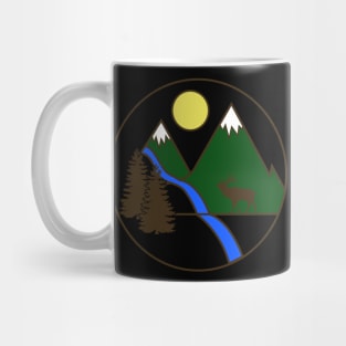 Colourful Mountain Badge Mug